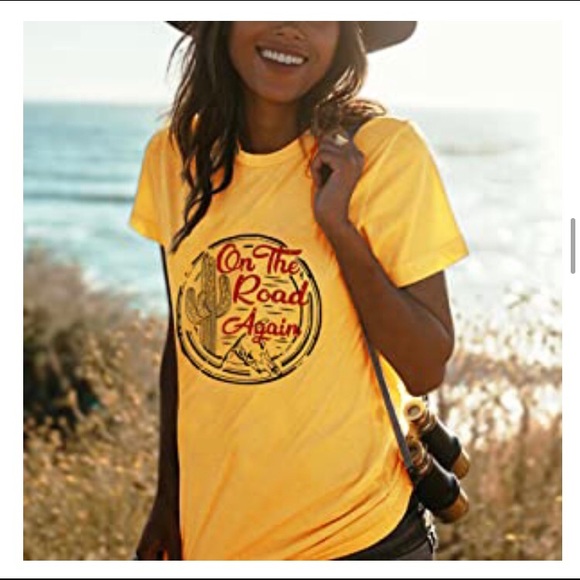 New On The Road Again Graphic TShirt. Size Small - Picture 3 of 7